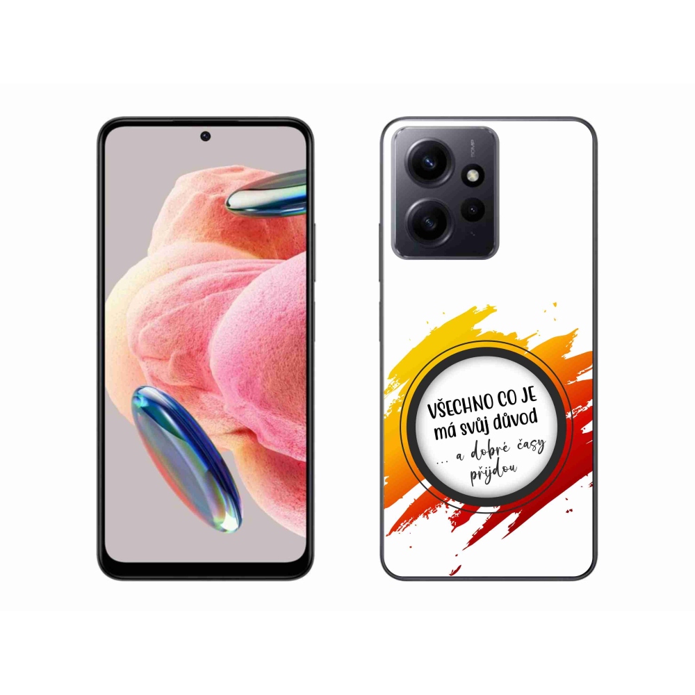 Gél borítás mmCase a Xiaomi Redmi Note 12 4G-hez - idézet 3 fehér háttér