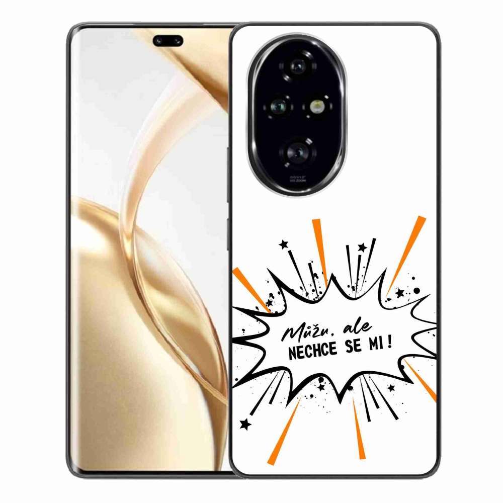 Gél borító mmCase a Honor 200 Pro 5G készülékhez - vicces szöveg 11 fehér háttér