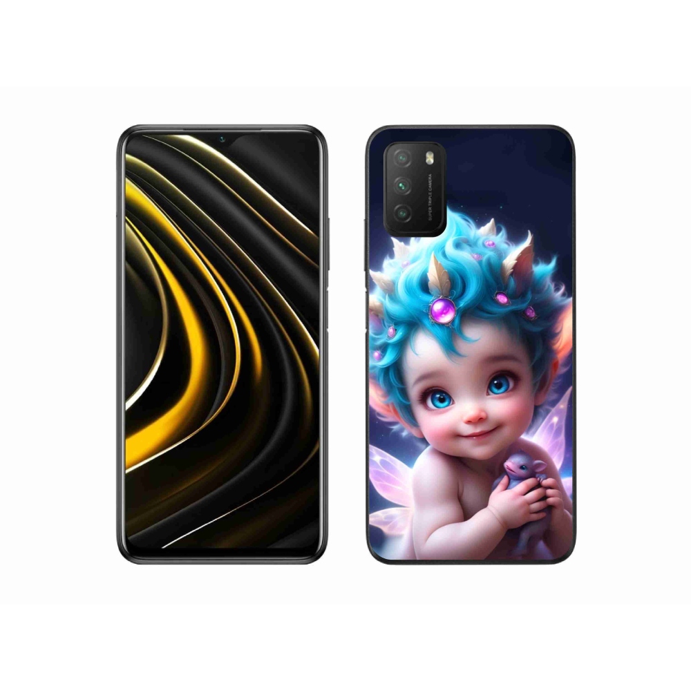 Gél borítás mmCase a Xiaomi Poco M3-hoz - baba pillangószárnyakkal