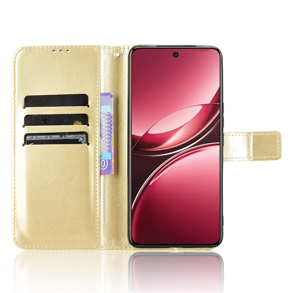 Őrült könyv tok a Vivo V50 5G-hez - arany színben
