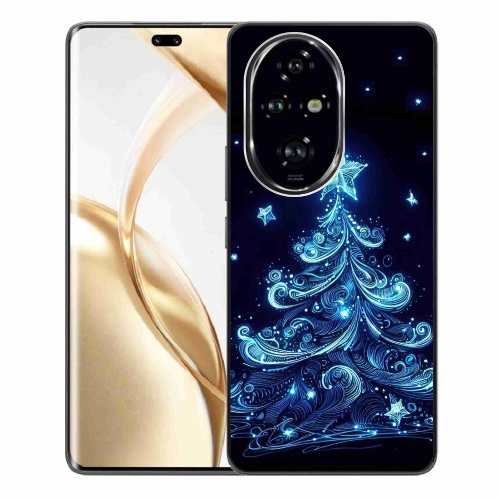 Gél borítás mmCase a Honor 200 Pro 5G számára - neon karácsonyfa 4