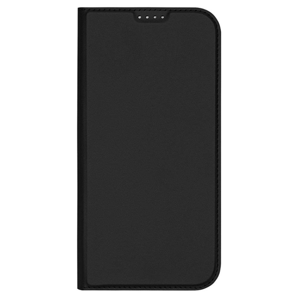 DUX könyvtáska iPhone 16 Pro készülékhez - fekete