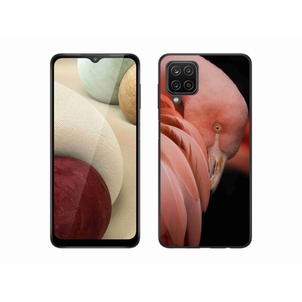 Zselés borítás mmCase Samsung Galaxy A12 készülékhez - flamingó 3