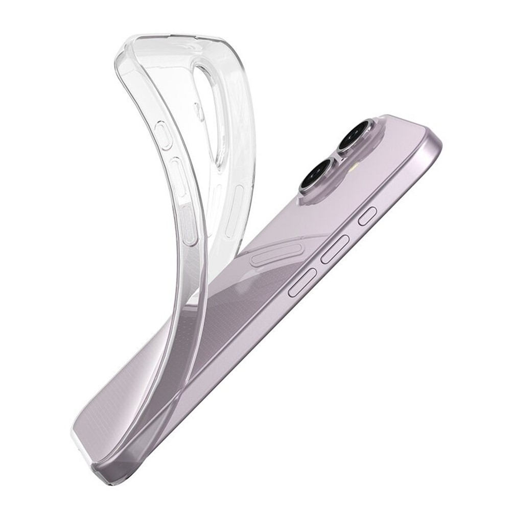 Átlátszó zselés tok iPhone 16 készülékhez - átlátszó