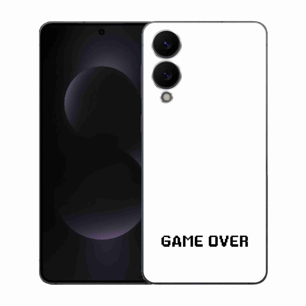 Gél borítás mmCase Samsung Galaxy S25 Edge készülékhez - játék fehér háttérrel
