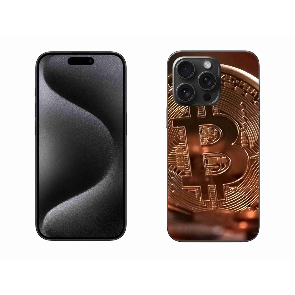 Gél borítás mmCase iPhone 15 Pro Max készülékhez - bitcoin