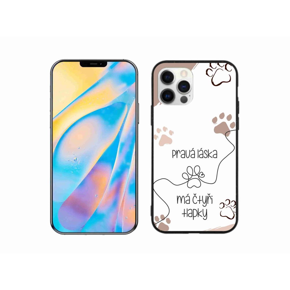 Gél borítás mmCase iPhone 12 készülékhez - kutya motívum 1 fehér háttér