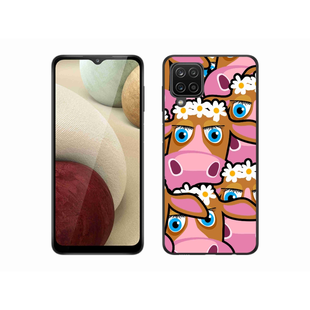 Gél borítás mmCase Samsung Galaxy M12 - rajzfilm tehenekhez