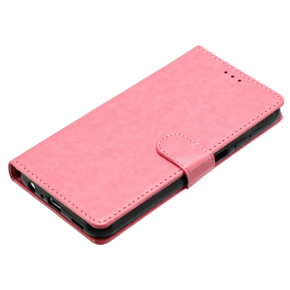 Vérrögök könyv tok a Xiaomi Redmi Note 14 5G-hez - rózsaszínű