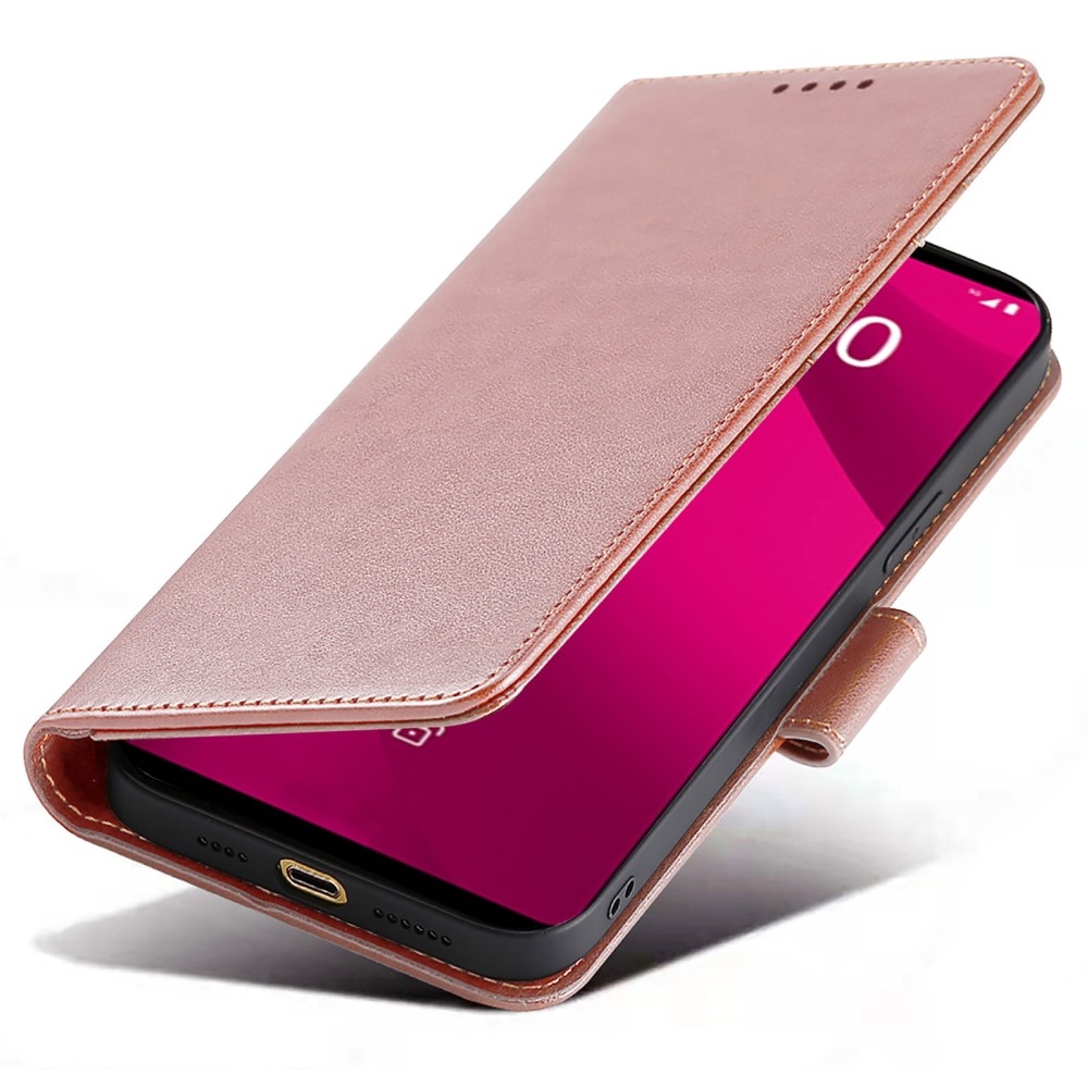Erős könyv tok T-Mobile T Phone 2 Pro készülékhez - rózsaarany