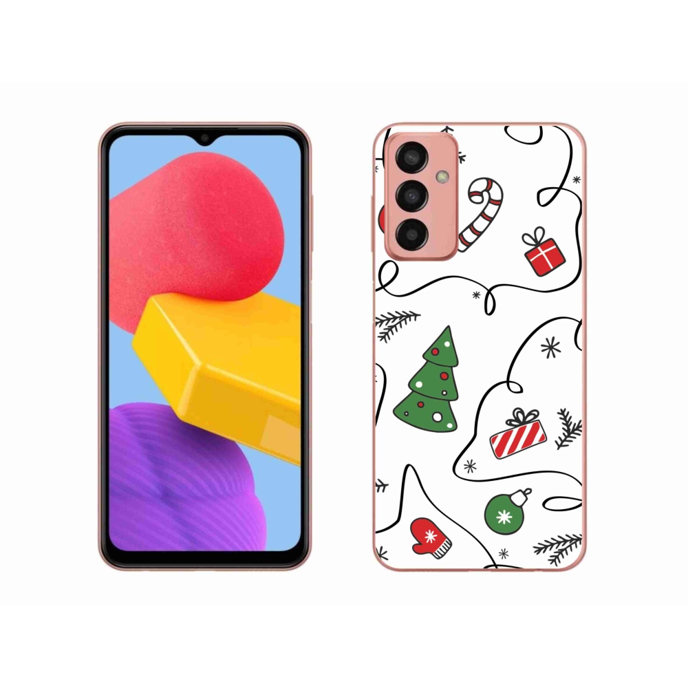 Gél borító mmCase Samsung Galaxy M13 készülékhez - karácsonyi motívumok
