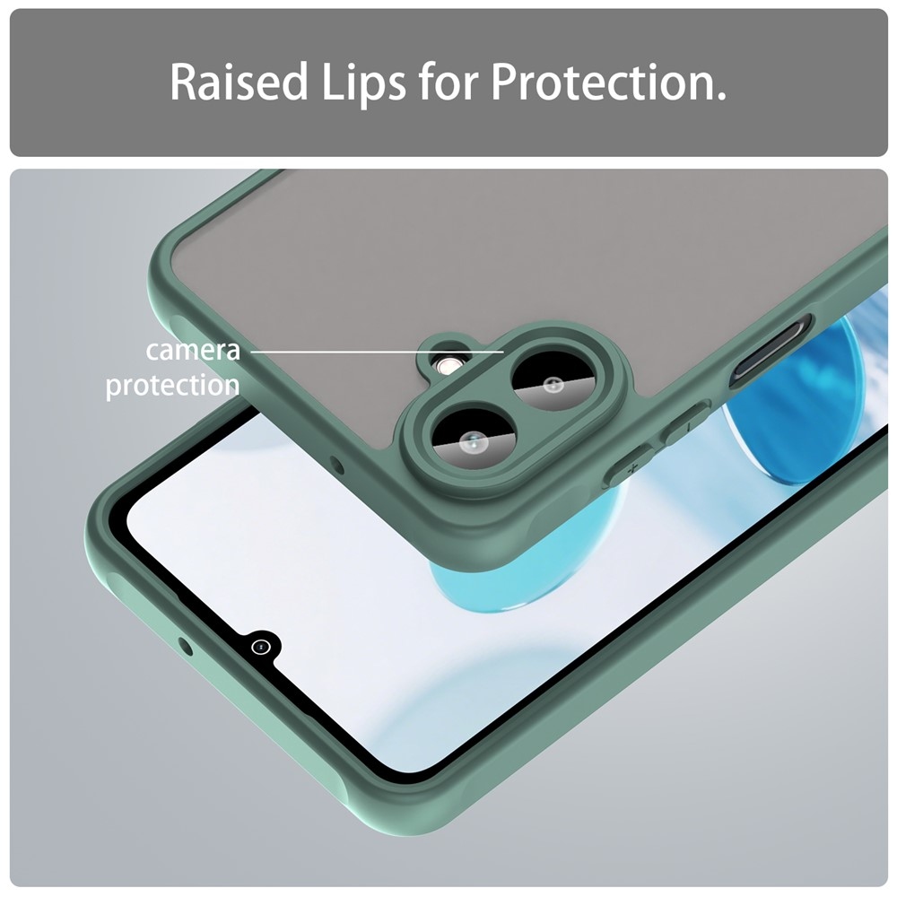 Zselés tok kemény hátlappal Samsung Galaxy A07 4G - zöld