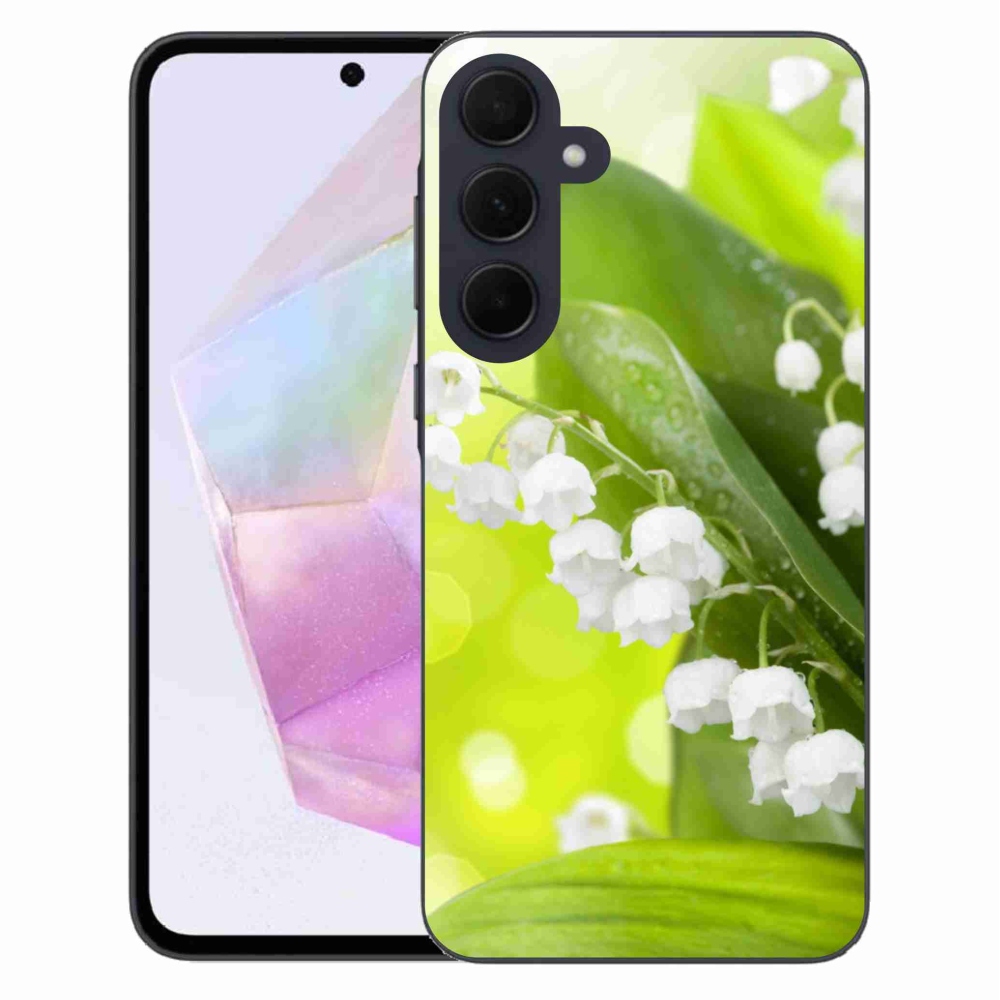 Gél borítás mmCase Samsung Galaxy A35 5G - lily of the valley - gyöngyvirág
