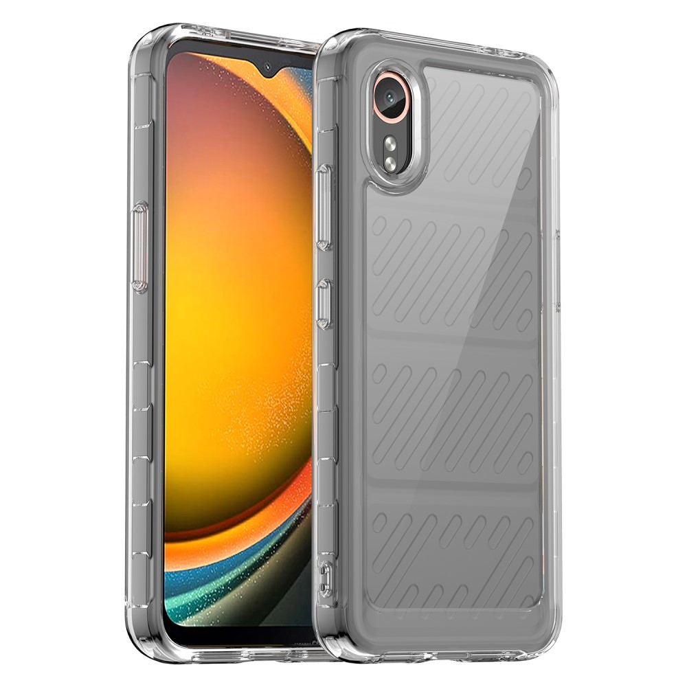 Gél tok kemény hátlappal Samsung Galaxy Xcover 7 készülékhez - átlátszó