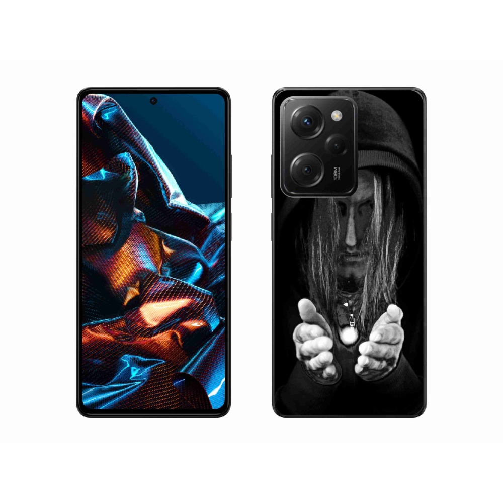 Gél borítás mmCase a Xiaomi Poco X5 Pro 5G számára - titokzatos személy