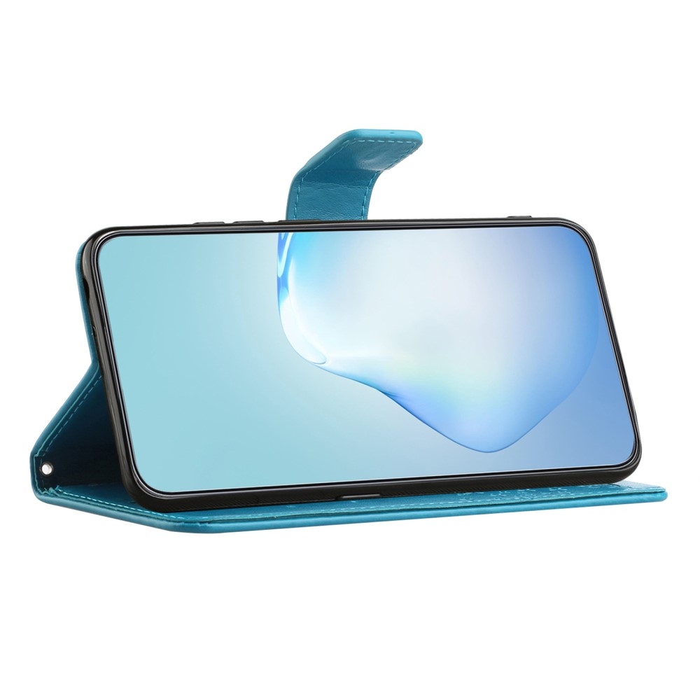 Fás könyv tok Samsung Galaxy A56 5G - kék