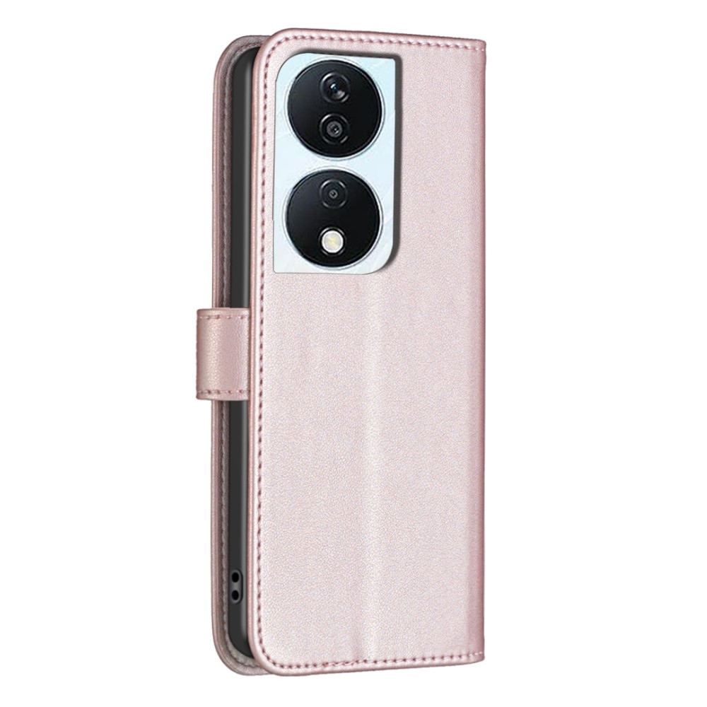 BNF könyvtáska Honor X7b/Honor 90 Smart készülékhez - rózsaarany