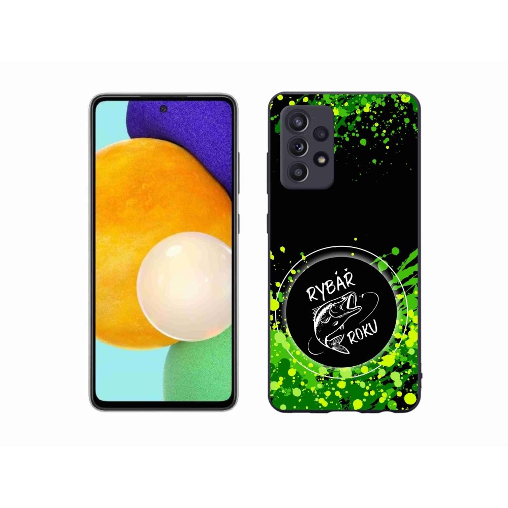 Zselés borító mmCase Samsung Galaxy A52s 5G - Az év horgásza fekete háttérrel