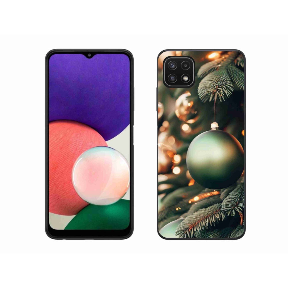 Gél borítás mmCase Samsung Galaxy A22 5G - karácsonyi dekorációk 1