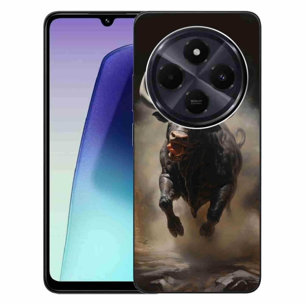 Gél borítás mmCase a Xiaomi Redmi 14C/Poco C75-hez - dühös bika