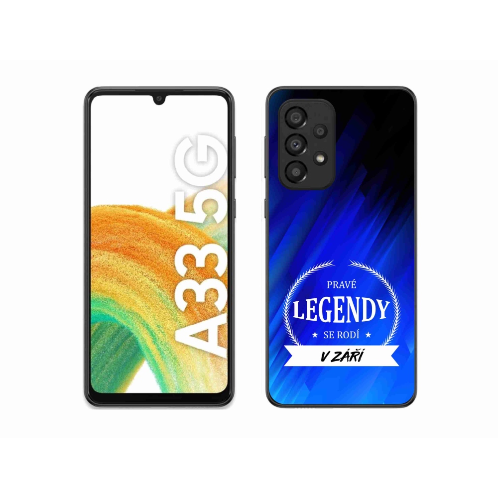 Gél borítás mmCase Samsung Galaxy A33 5G - Legendák szeptemberben kék háttérrel