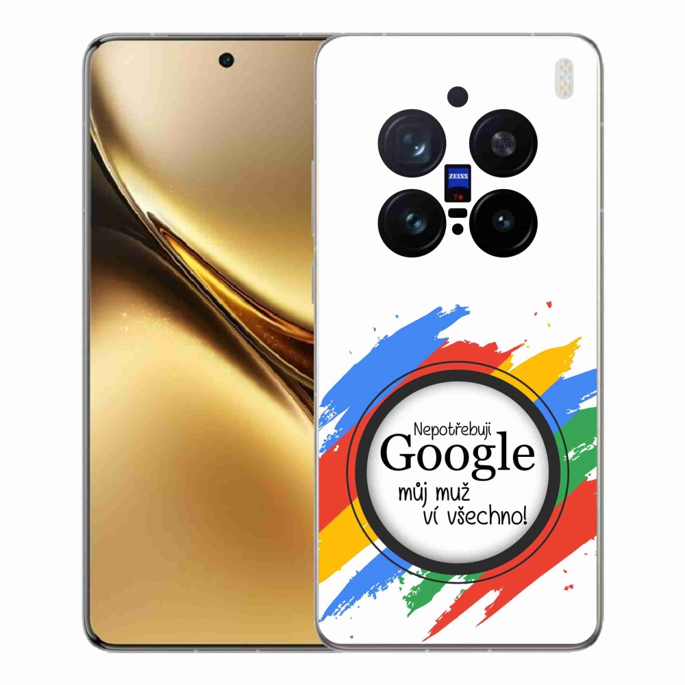 Gél borító mmCase a Vivo X200 Pro 5G-n - az ember tudja, hogy minden fehér háttérrel rendelkezik