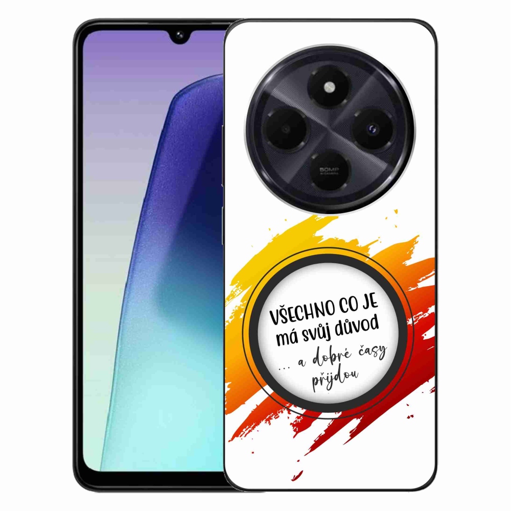 Gél borítás mmCase a Xiaomi Redmi 14C/Poco C75-hez - idézem 3 fehér háttér