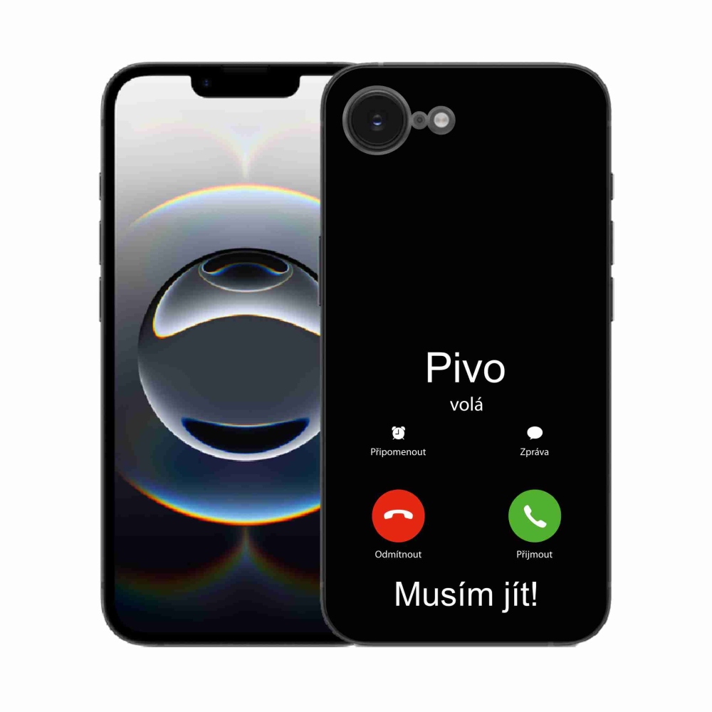 Gél borítás mmCase iPhone 16e készülékhez - sörhívások fekete háttérrel
