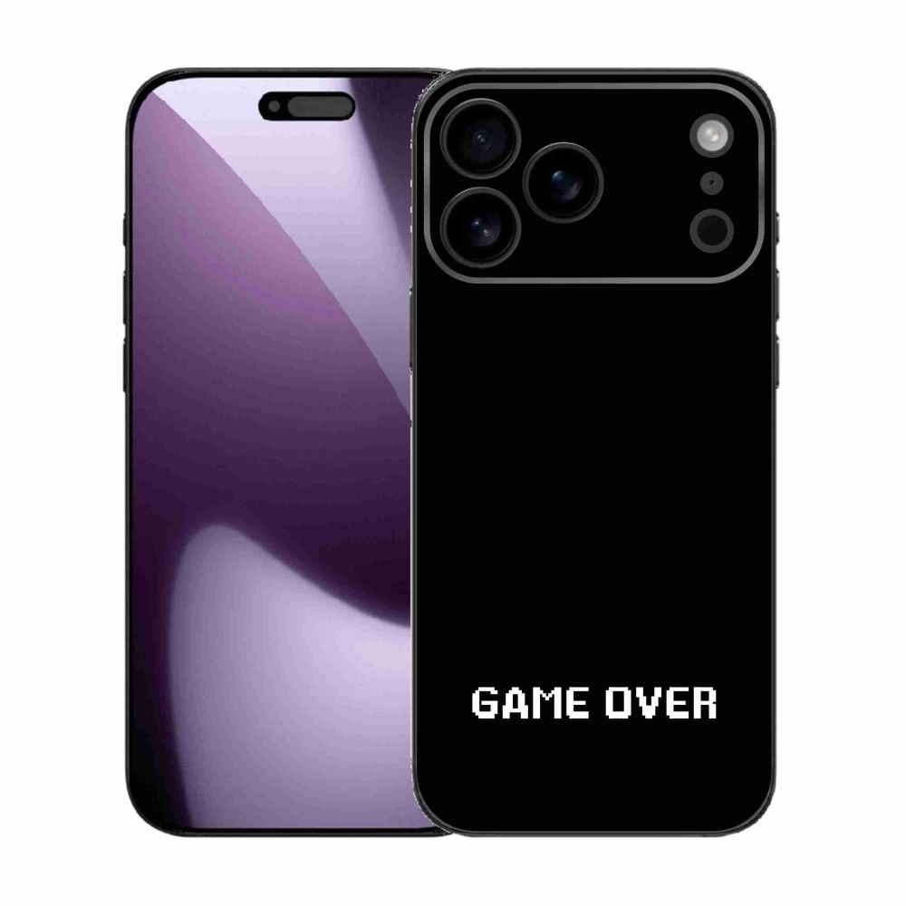 Gél borítás mmCase iPhone 17 Pro Max készülékhez - játék fekete háttérrel