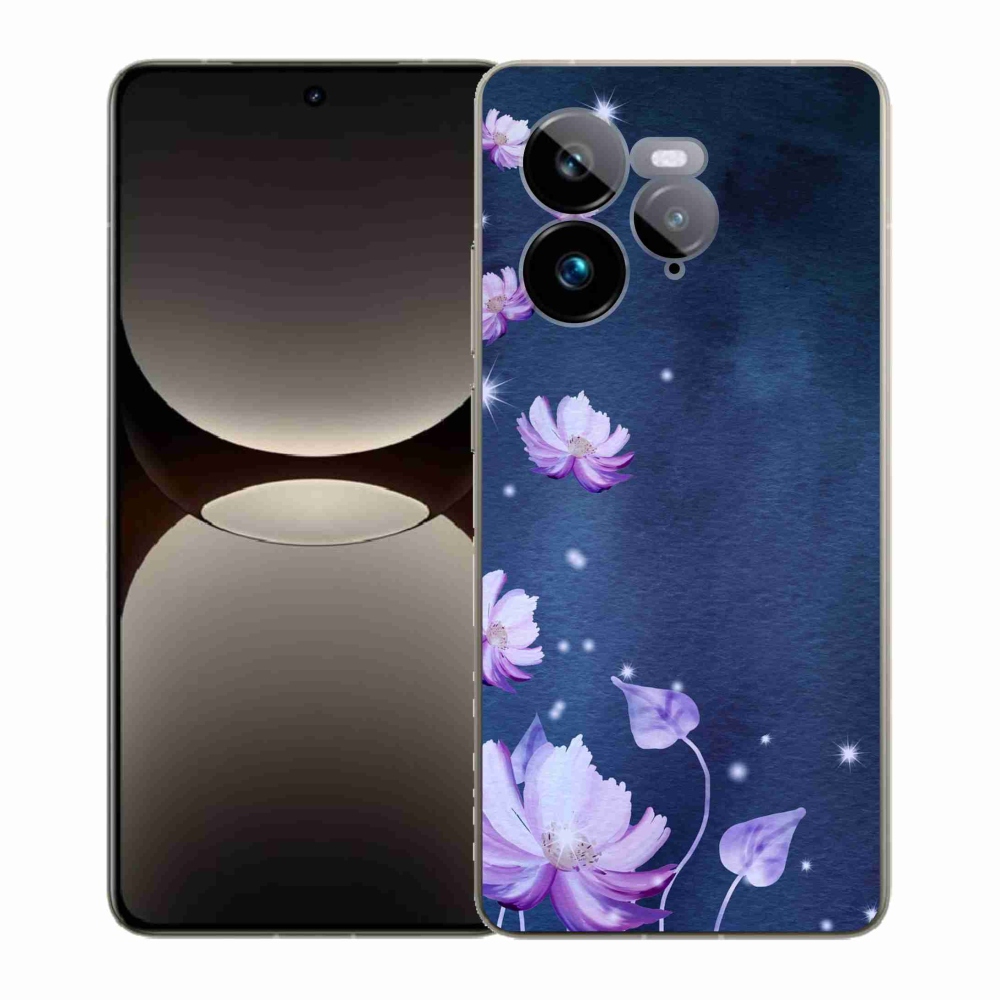 Gél borítás mmCase a Realme GT 7 Pro 5G számára - hulló virágok