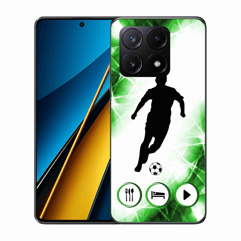 Gél borítás mmCase a Xiaomi Poco X6 Pro 5G számára - focista