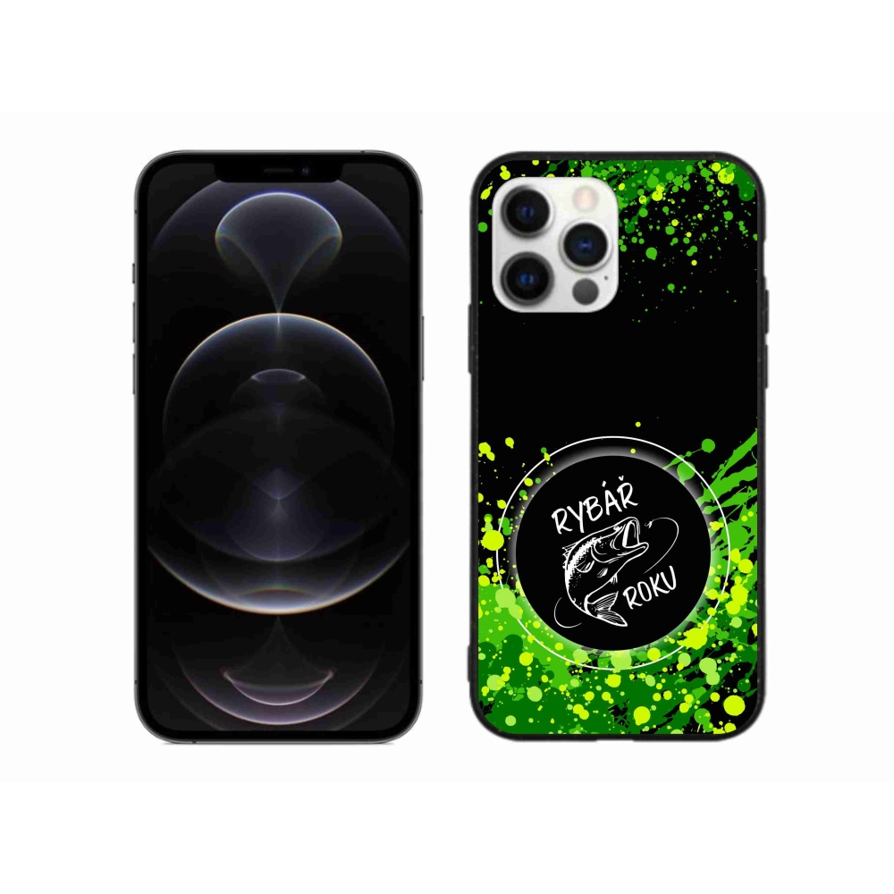 Gél borítás mmCase iPhone 12 Pro Max készülékhez - Az év halászának fekete háttere