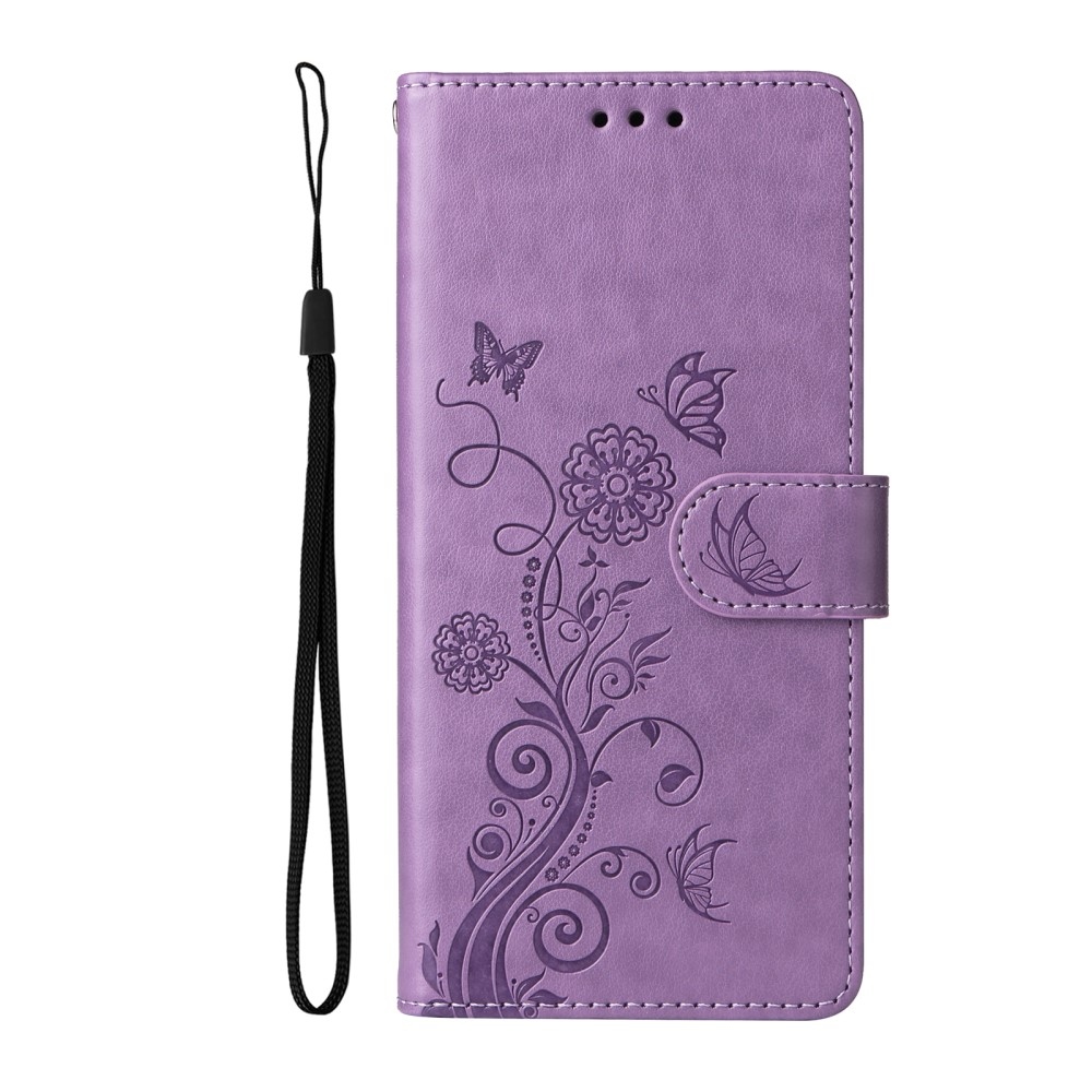 Virágos könyv tok Xiaomi Redmi A5 (173.45x79.35x8.45mm) - lila