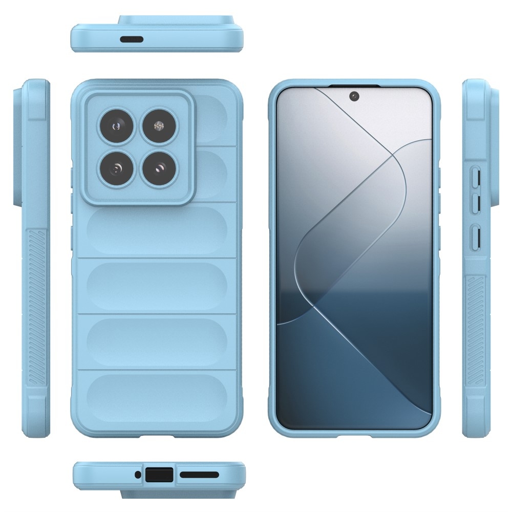 Rugg tartós zselés tok Xiaomi 14 Pro - világoskék színben
