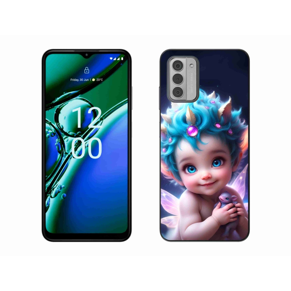 Zselés borítás mmCase a Nokia G42 készülékhez - baba pillangószárnyakkal