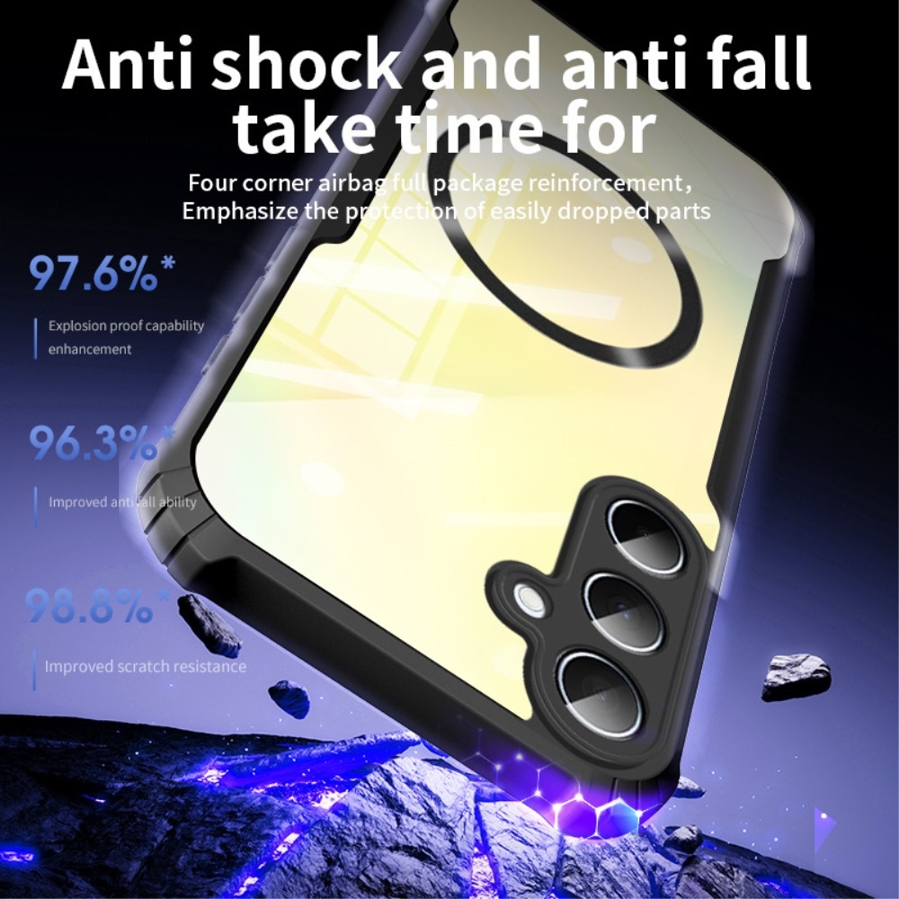 Tartós védőburkolat MagSafe támogatással Samsung Galaxy A56 5G készülékhez - fekete