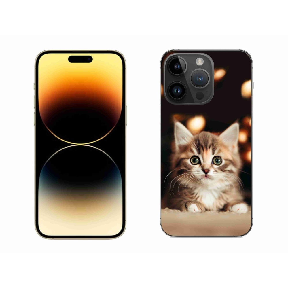 Gél borítás mmCase iPhone 14 Pro Max készülékhez - aranyos cica 2