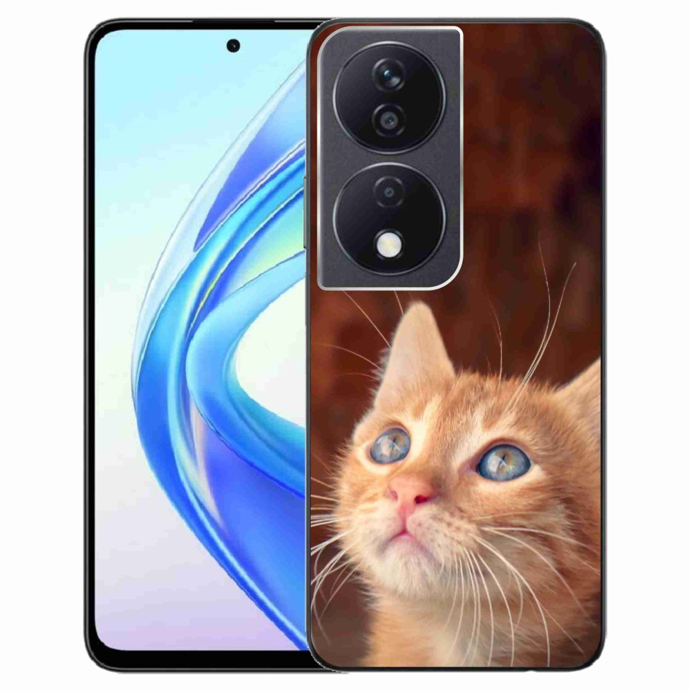 Gél borító mmCase a Honor X7b/Honor 90 Smart készülékhez - pillangó és cica