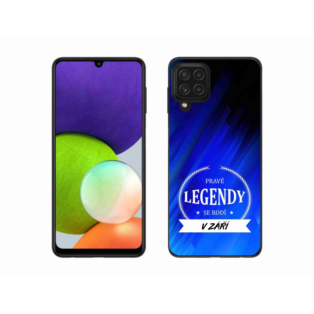 Gél borítás mmCase Samsung Galaxy A22 4G - Legendák szeptemberben kék háttérrel