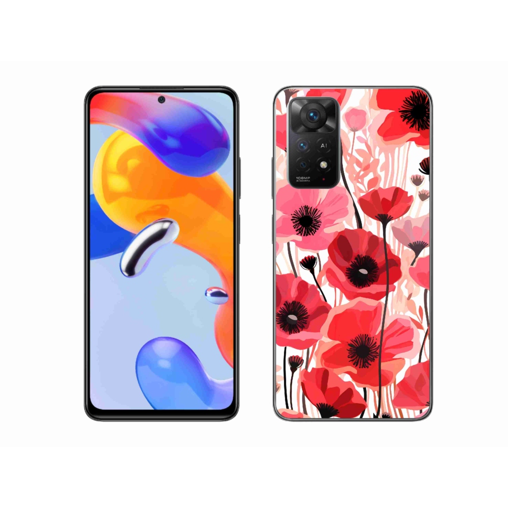 Gél borítás mmCase a Xiaomi Redmi Note 11 Pro 4G/5G-hez - mákos 1