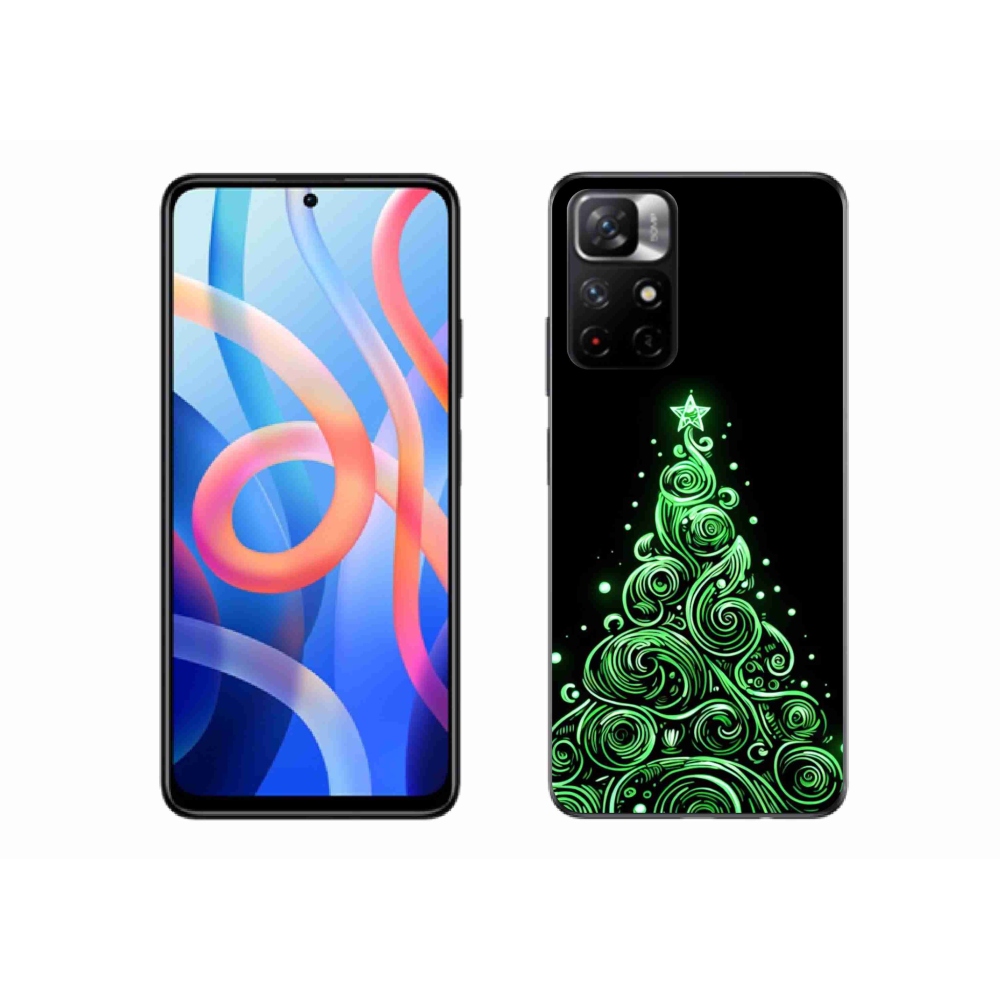 Gél borító mmCase a Xiaomi Redmi Note 11S 5G - neon karácsonyfa 3