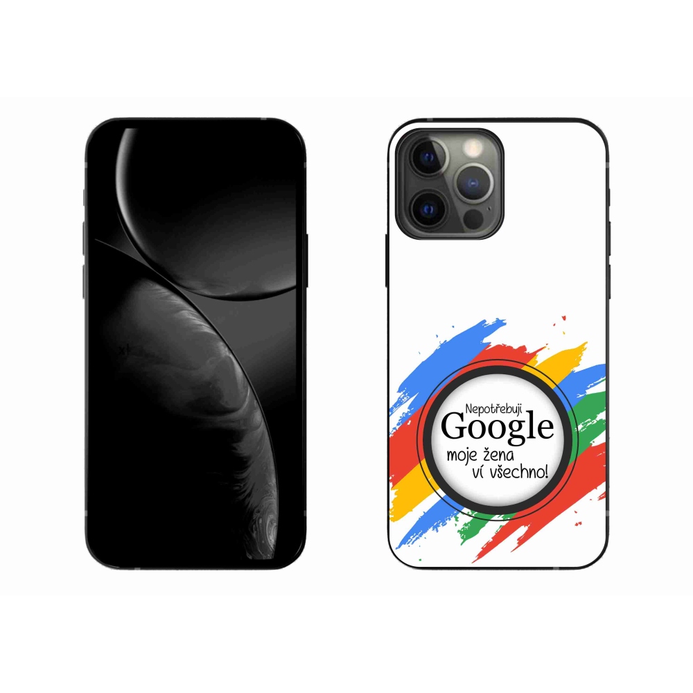 Gél borítás mmCase iPhone 13 Pro Max 6.7 készülékhez - a nő mindent tud fehér háttérrel
