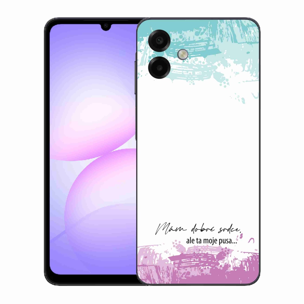 Gél borító mmCase Samsung Galaxy A07 4G - vicces szöveg 3 fehér háttérrel