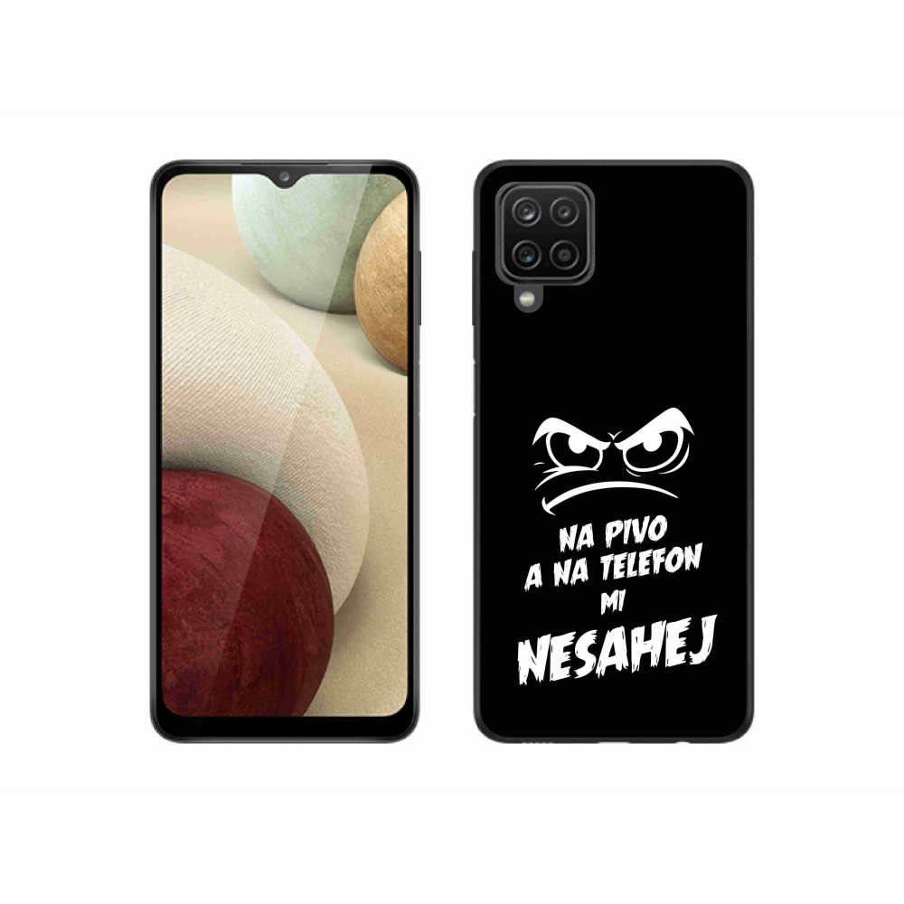 Gél borítás mmCase Samsung Galaxy M12 - sör motívum 2 fekete háttérrel