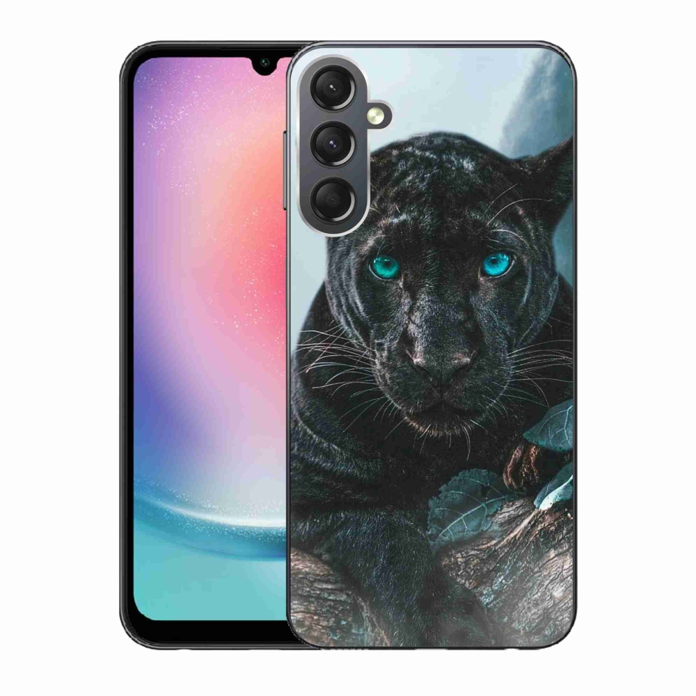 Zselés borítás mmCase Samsung Galaxy A24 készülékhez - fekete párduc