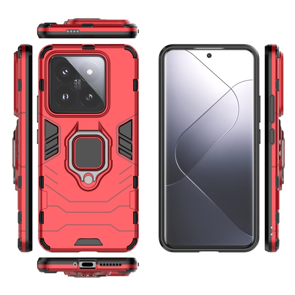 Guardy tartós borító a Xiaomi 14 Pro-hoz - piros