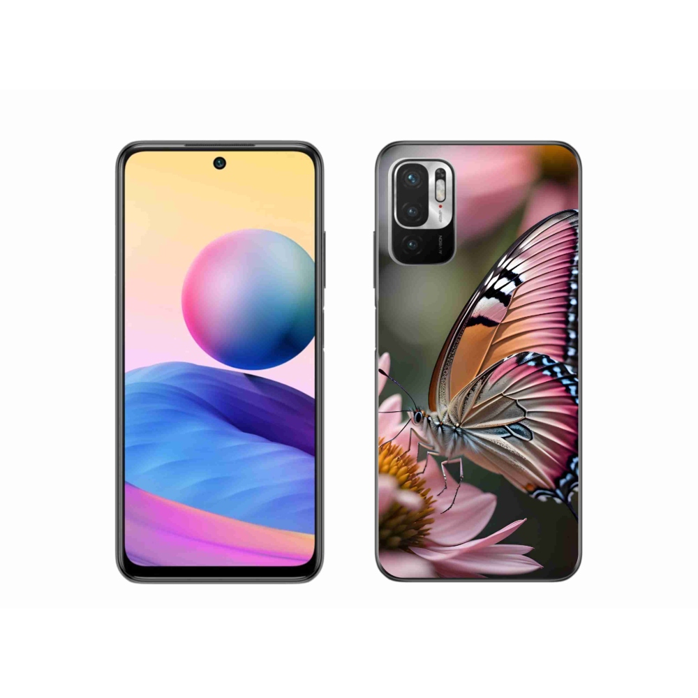 Gél borítás mmCase a Xiaomi Poco M3 Pro/5G számára - színes pillangó