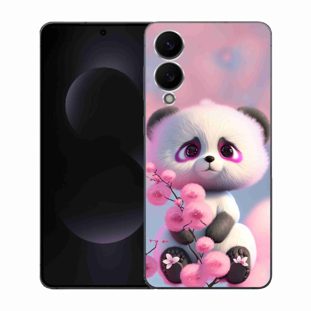 Gél borítás mmCase Samsung Galaxy S25 Edge készülékhez - aranyos panda 1