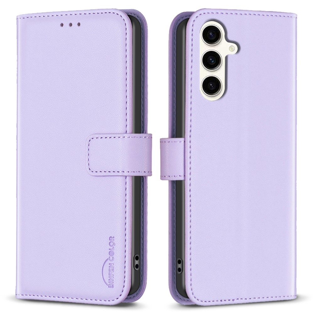 BNF könyvtáska Samsung Galaxy S23 FE készülékhez - világos lila