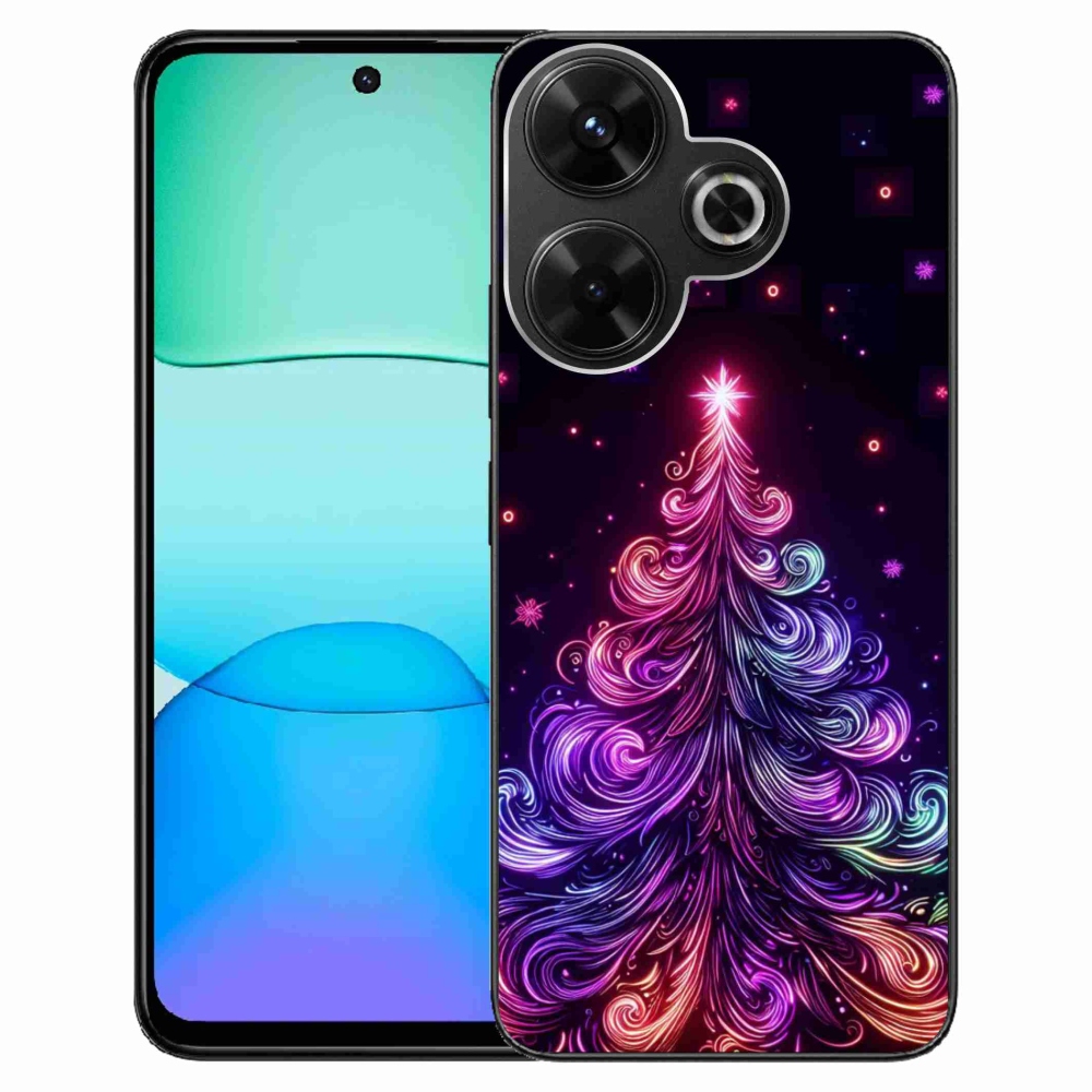 Gél borítás mmCase a Xiaomi Redmi 13 4G/Poco M6 4G - neon karácsonyfa 1